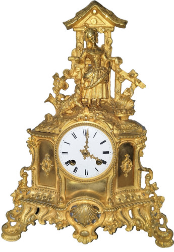 Antico orologio camino - orologio, da