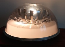 Lampada Da Tavolo Anni 70 Plexiglas ,Cromo E Metallo Italia