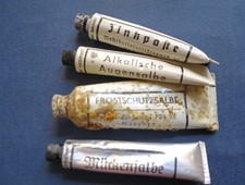 2.WK WEHRMACHT ORIGINALE SALBENTUBEN VERBANDKASTEN ARZT DRK SANITÄTER (b)