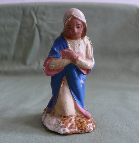 Vecchia statuina presepe - , s
