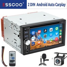Autoradio 2 DIN CD DVD Apple Carplay AM FM RDS USB Bluetooth AUX microfono fotocamera