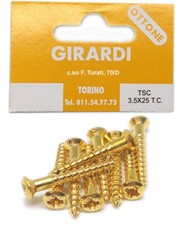 VITE A LEGNO IN OTTONE TESTA