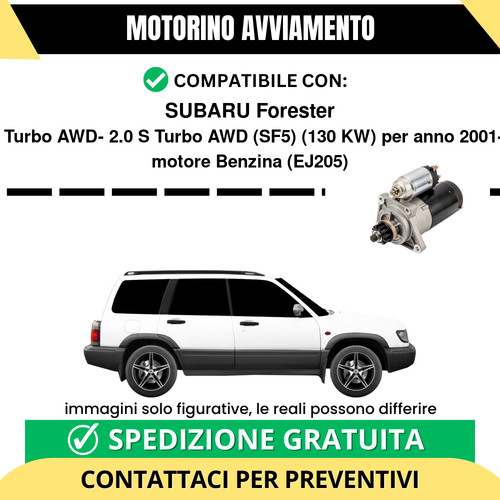 Motorino avviamento subaru - avviamento,