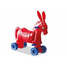 Asinello rosso cavalcabile