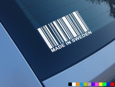 MADE IN SWEDEN ADESIVI AUTO DIVERTENTI DECALCOMANIE VINILI FINESTRA NOVITÀ SAAB VOLVO