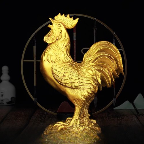 Ornamento pollo ottone cm - ottone, 16