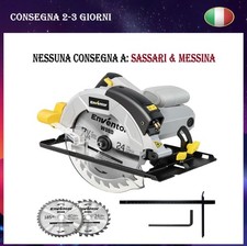 Enventor Sega Circolare 1200W con Guida Laser, per Legno, 2 Lama da 185mm (24T&4