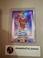 Topps Chrome 2024-25 Francesco Camarda - AC Milan Wonderkids Base Card Autograph