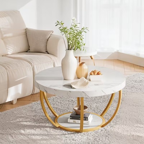 Modern round coffee table - modern,