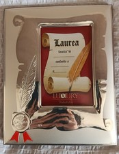 Cornice d'argento per laurea