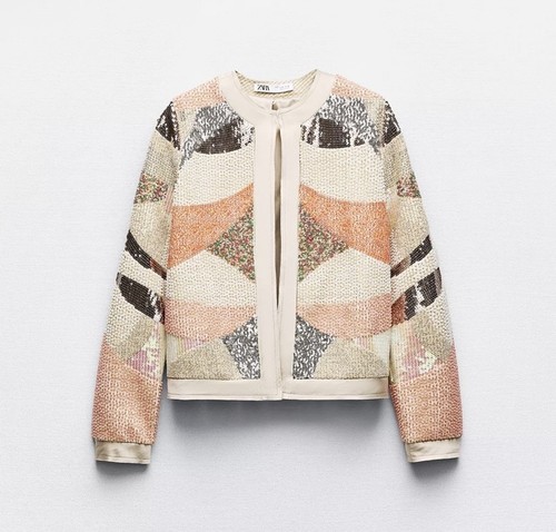 Giacca zara con paillettes - giacca,