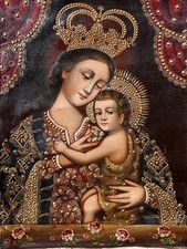 Vergine col bambino quadro - bambino,,