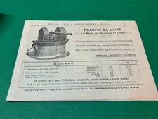 ORFEO ORFEI NAPOLI catalogo FRANTOI DA ULIVE torchi pompe paranchi ventilatori