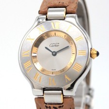 [Ecc+5] Orologio da donna Cartier must de 21 ref.1330 Swiss Made Qz dal GIAPPONE Z025