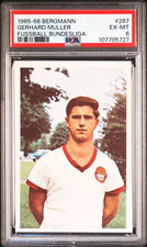GERHARD "GERD" MULLER 1965 BERGMANN CALCIO BUNDESLIGA #267 APPENA CLASSIFICATO! PSA 6