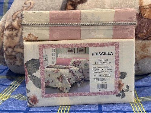 Set lenzuola king priscilla - lenzuola,