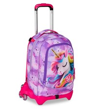 TROLLEY SCUOLA JACK 3WD+ SJ unicorno JOURNEY  ZAINO STACCABILE CON RUOTE