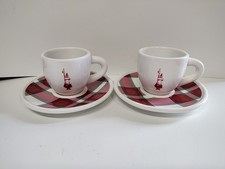 Bialetti set 2 tazzine caffè Maglia nuove complete di piattino 