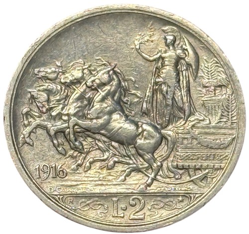 Lire 1916 quadriga briosa - 2,