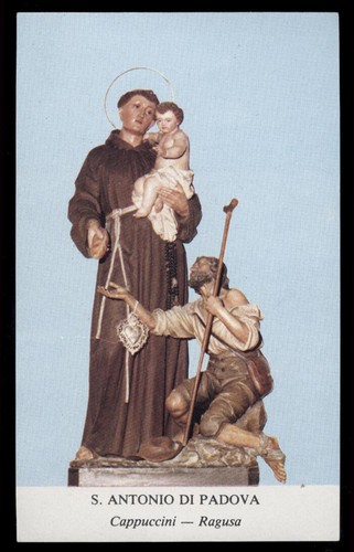 Santino holy card - card"s.antonio, da