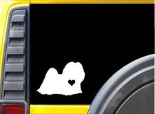 Adesivo decalcomania 6 pollici Maltese Little Heart K981