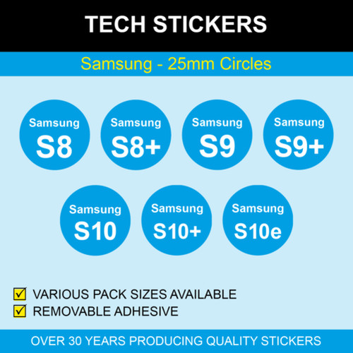 25mm samsung stickers labels - 25mm,