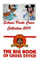 87 EBOOK CON SCHEMI PUNTO CROCE DISNEY + LOONEY TUNES SU USB DVD MICRO SD