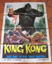 Manifesto KING KONG di R. CASARO - I ed. Italiana 1935 - RKO Radio Film 100x140*