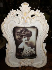 Cornice portafoto con cimasa SHABBY CHIC , h cm 23,5x16,5  