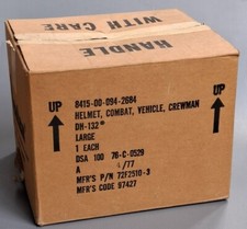 US Army scatola contenitore originale per casco carrista CVC DH-132