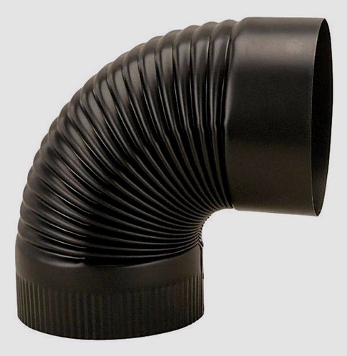 Tubo stufa imperial nero - stufa, 6"