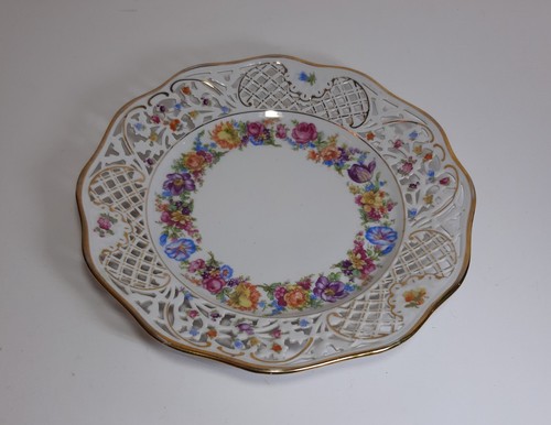 Piatto vintage traforato - piatto,