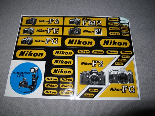 Adesivo nikon fm2 fg - f3, fe