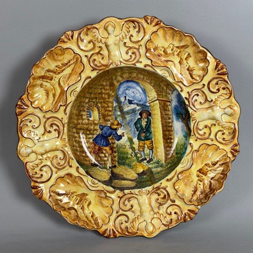 Antico grande piatto muro - antico,