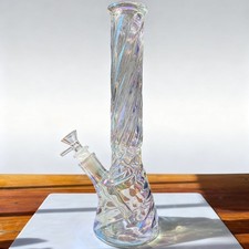 GRANDE bong in vetro filettato