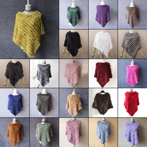 Poncho donna vera pelliccia - , di