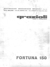 Manuale uso e manutenzione Tornio GRAZIOLI Fortuna 150