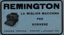 PUBBLICITA 1920 REMINGTON LA