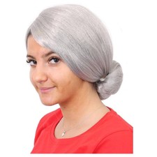 Parrucca donna grigia vecchia - parrucca,