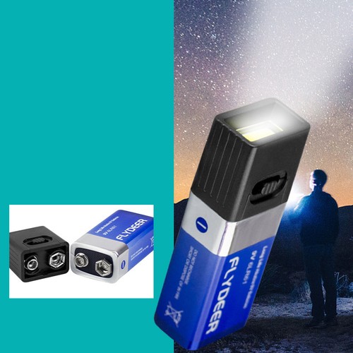 Torcia batteria 9v - torcia,