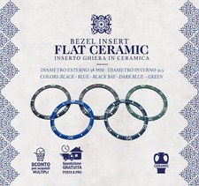 Ghiera ceramica inserto compatibile seiko skx srpd verde nera blu sub ricambio