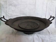 Alzata centrotavola in bronzo neoclassica scena mitologica piatto antico