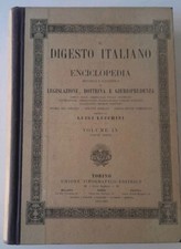 Giurisprudenza Il Digesto Italiano vol IX UTET Torino 1899 Diritto Naturale