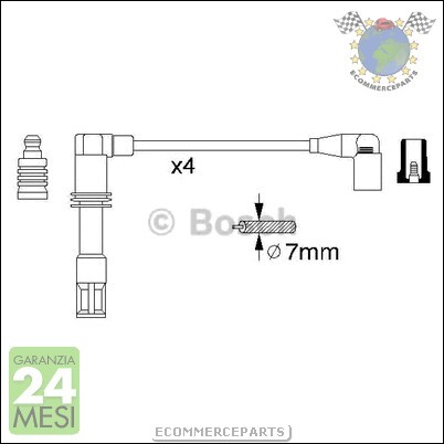 56308 kit cavi candele - kit, bosch
