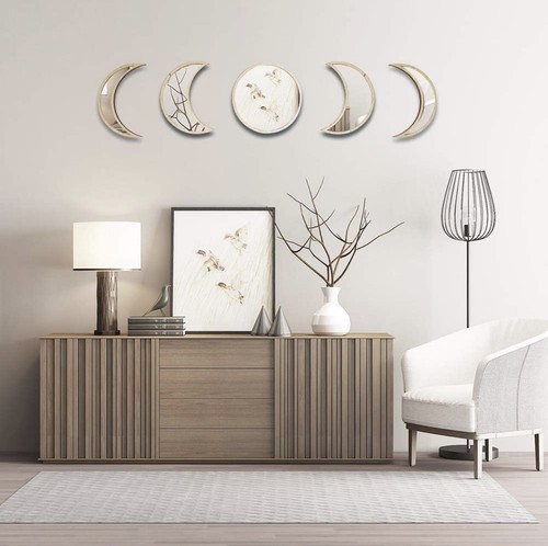 Specchio fasi lunari - fasi, legno