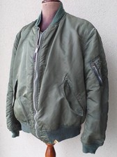Giubbotto Alpha pilota USAF periodo anni '80 tg. circa XL etichettato originale