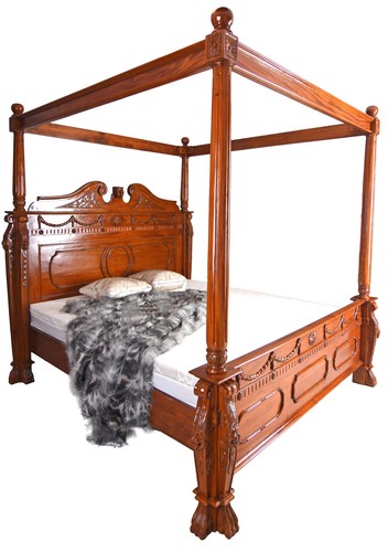 Letto baldacchino antico - letto,