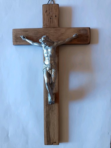 Crocefisso antico ottone - crocefisso,