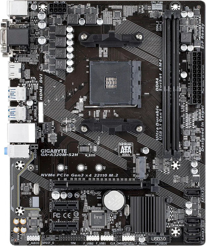 Gigabyte a320m s2h am4 - ga-a320m-s2h, amd