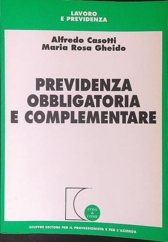 Previdenza obbligatoria - previdenza, e